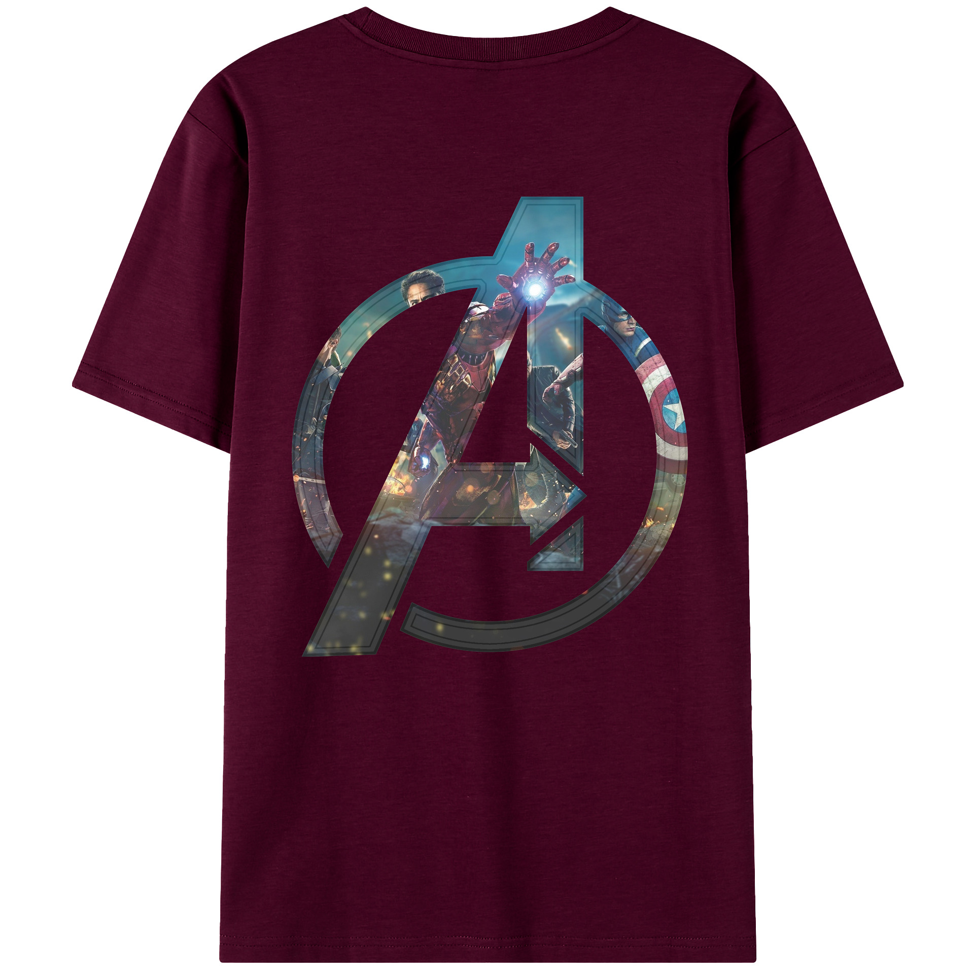 （画像用） アベンジャーズ The Avengers レディース半袖Tシャツ(バックプリント)